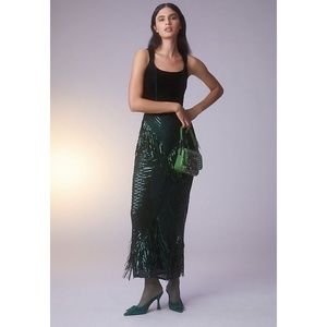 COPY - Eva Franco Anthropologie Slim Sequin Maxi Skirt